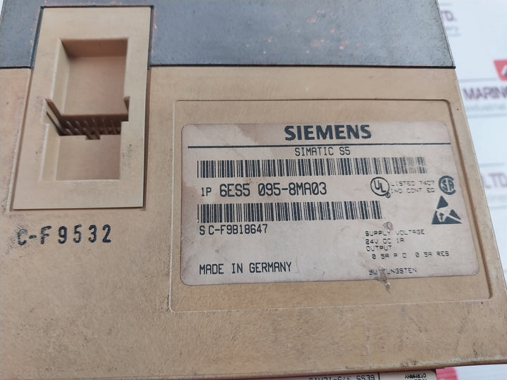 Siemens Simatic S5 6Es5 095-8Ma03 Programmable Controller 6Es5 375-1La15