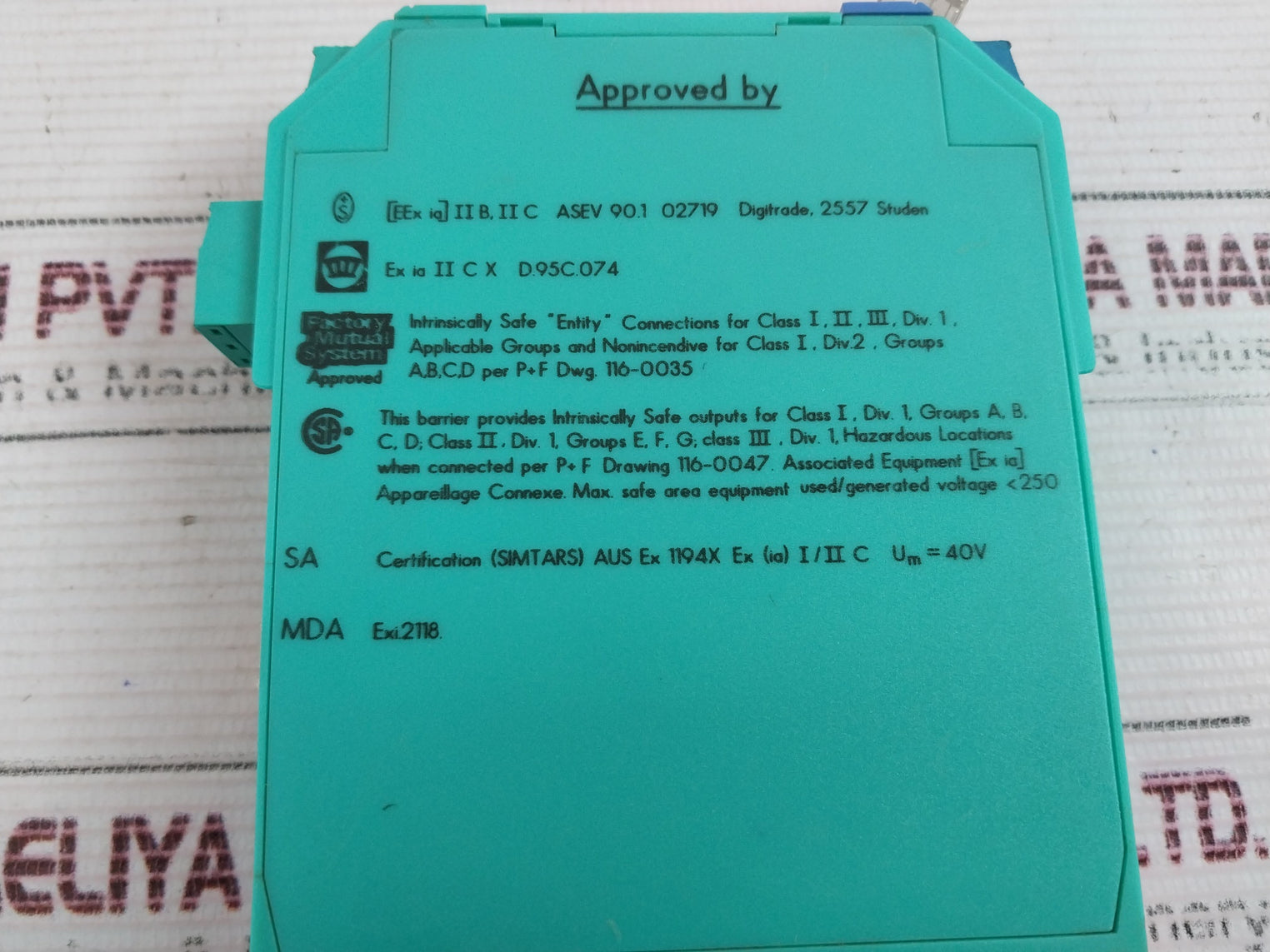 Pepperl+Fuchs Kfd2-st-ex1 Isolating Switching Amplifier 40V
