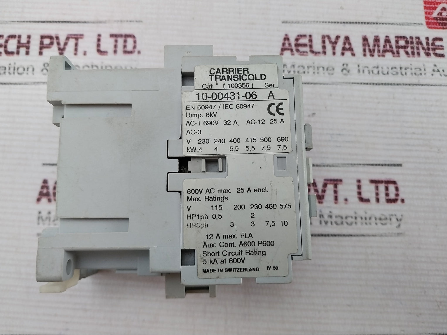 Carrier Transicold 10-00431-06 A Magnetic Contactor 20V