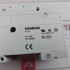 Siemens 5Sx22 Din Rail Circuit Breaker 480V Ac