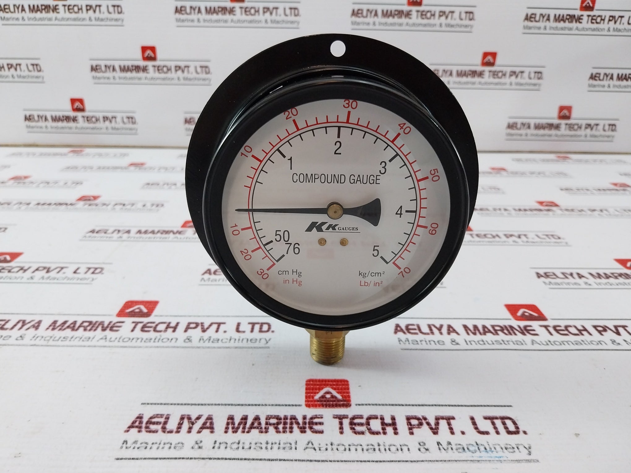 Kk Gauges 100-c-b 028 Compound Gauge 3/8pt