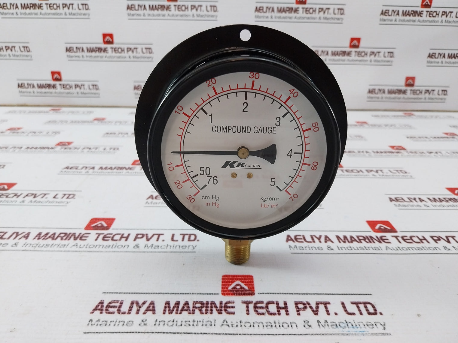 Kk Gauges 100-c-b 028 Compound Gauge 3/8pt