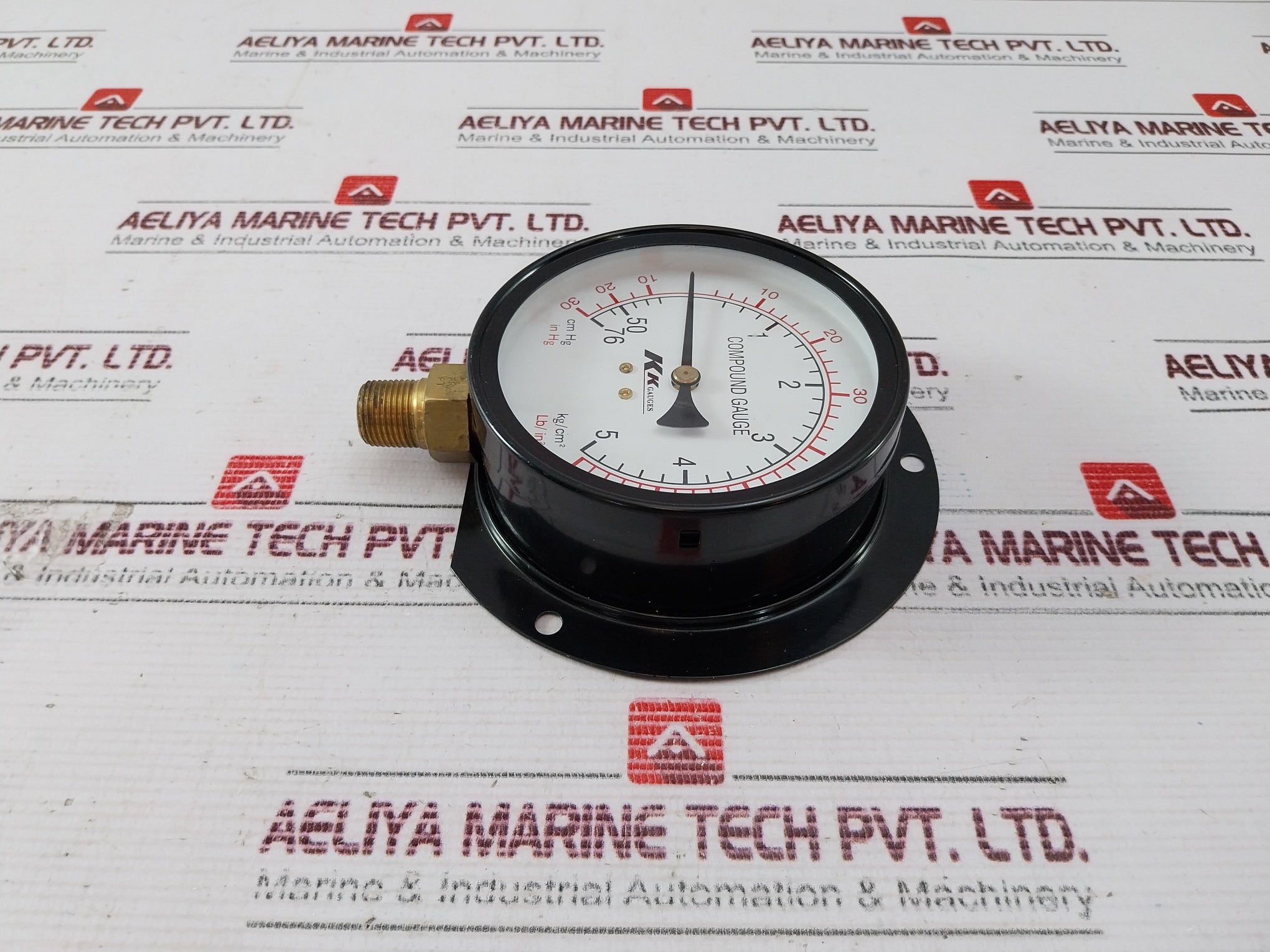 Kk Gauges 100-c-b 028 Compound Gauge 3/8pt