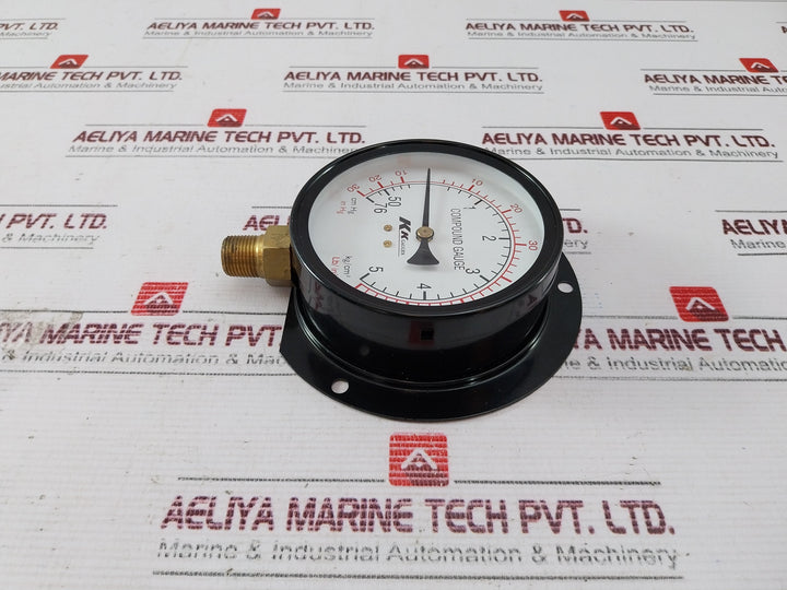 Kk Gauges 100-c-b 028 Compound Gauge 3/8pt