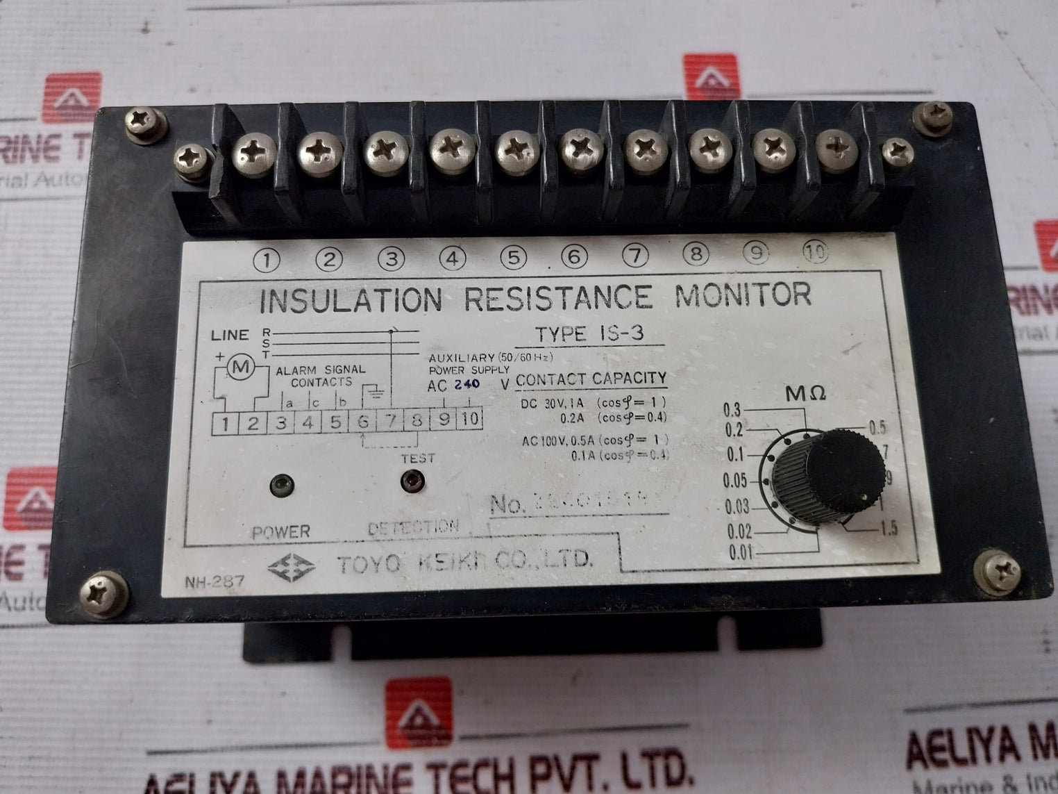 Toyo Keiki Is-3 Insulation Resistance Monitor