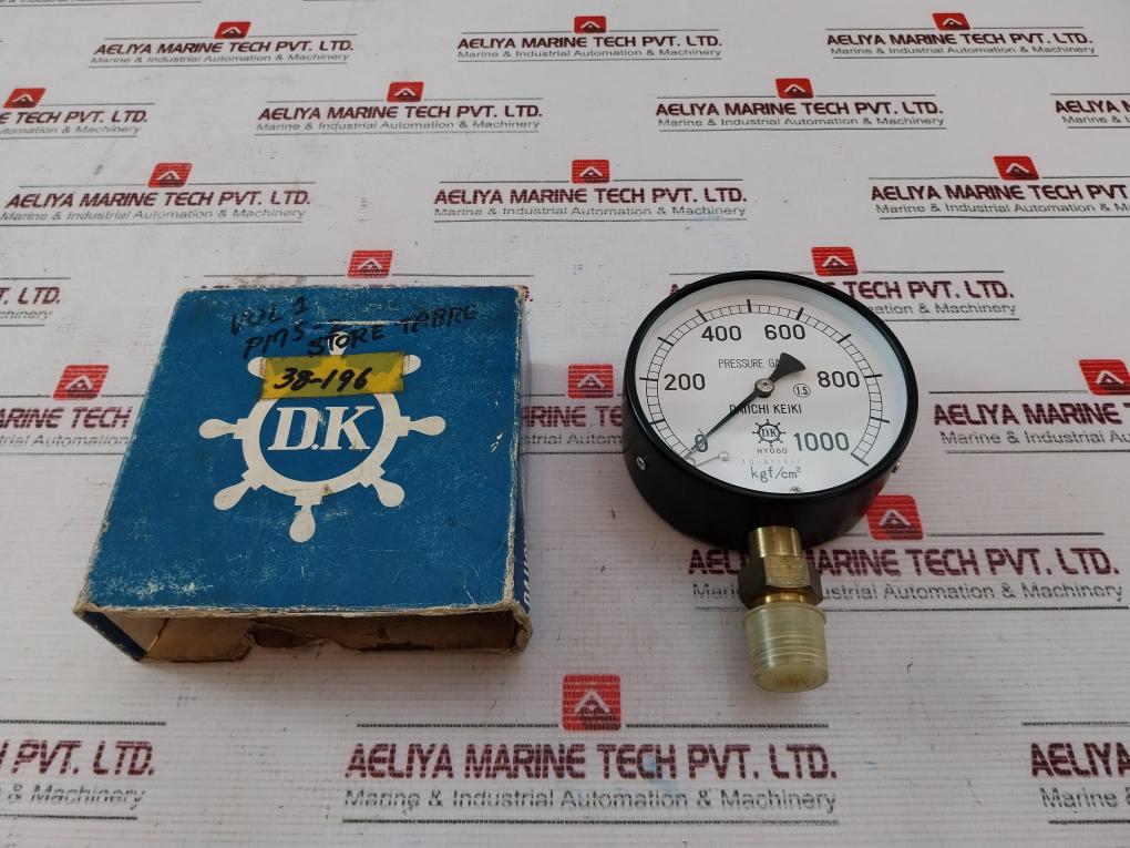 Daiichi Keiki 0-1000 Kgf/Cm2 Pressure Gauge
