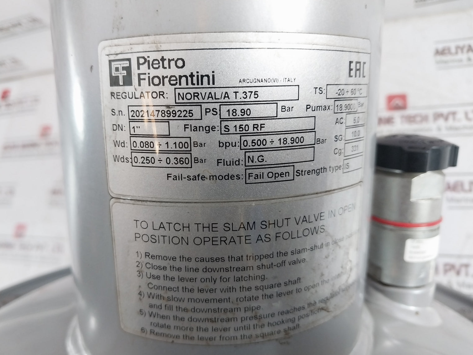 Pietro Fiorentini Norval/A T.375 Pressure Regulator