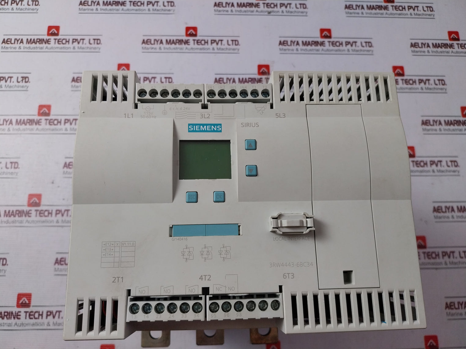 Siemens 3RW4443-6BC34 SIRIUS Soft Starter 115V 50-60Hz IP00