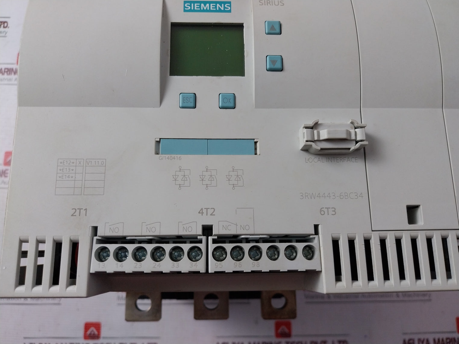 Siemens 3RW4443-6BC34 SIRIUS Soft Starter 115V 50-60Hz IP00