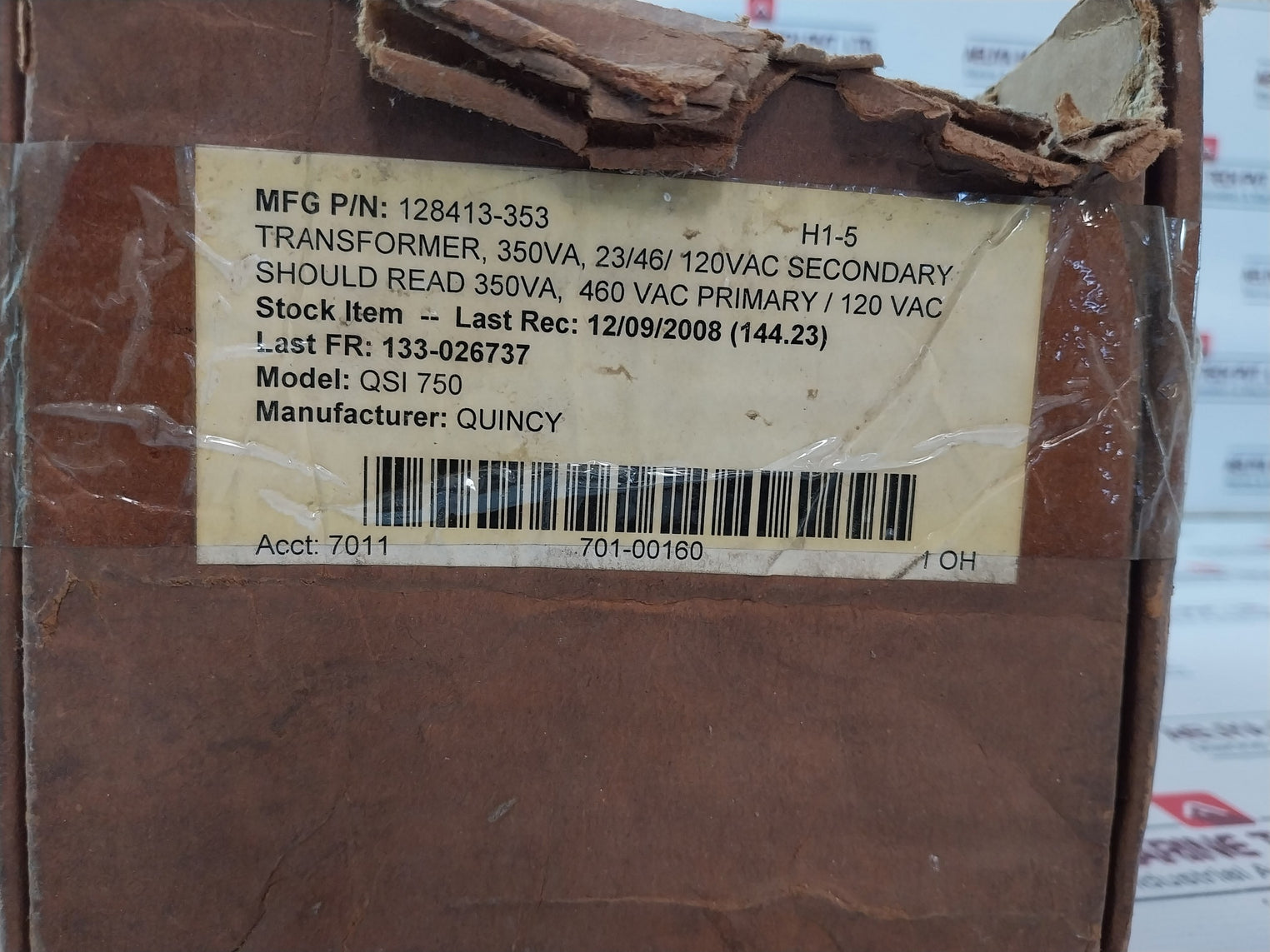 Cutler-hammer C0350E2Afb Industrial Control Transformer 50/60Hz