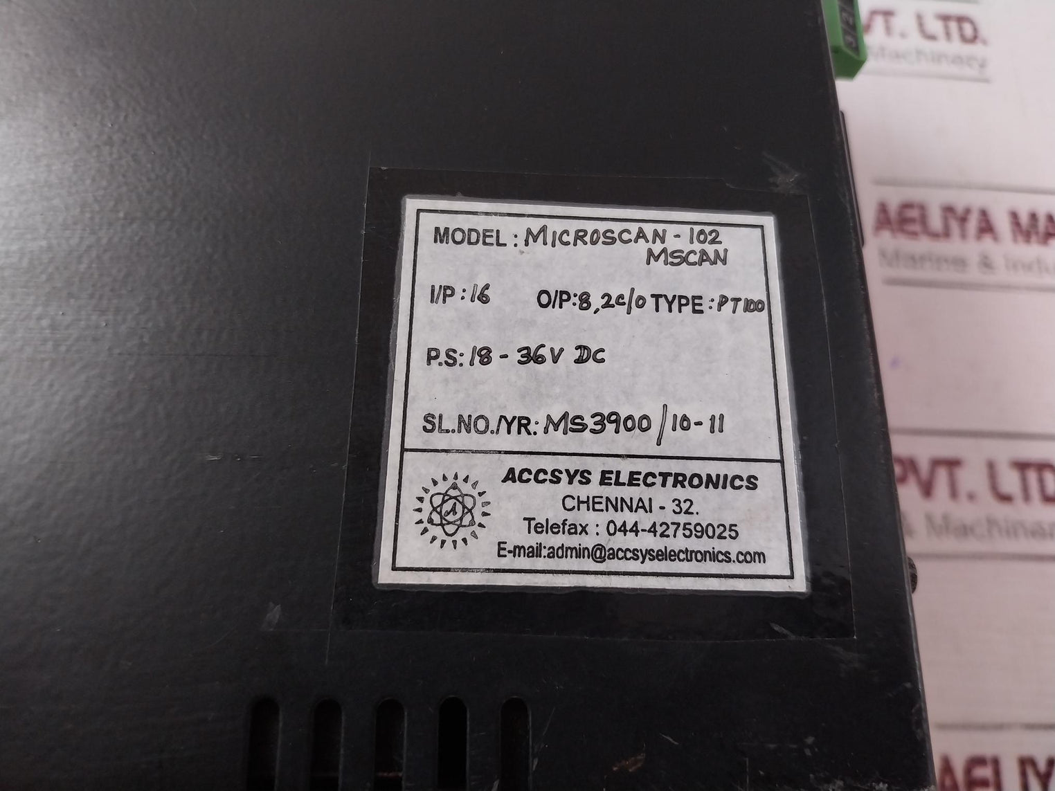 Accsys Microscan-102 Pt100 Temperature Scanner 18-36V