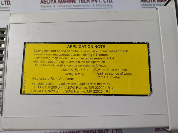 Abb Spam 150 C Motor Protection Relay 1Myn745605-a Sptu 240 R2 80-265Vac/Vdc