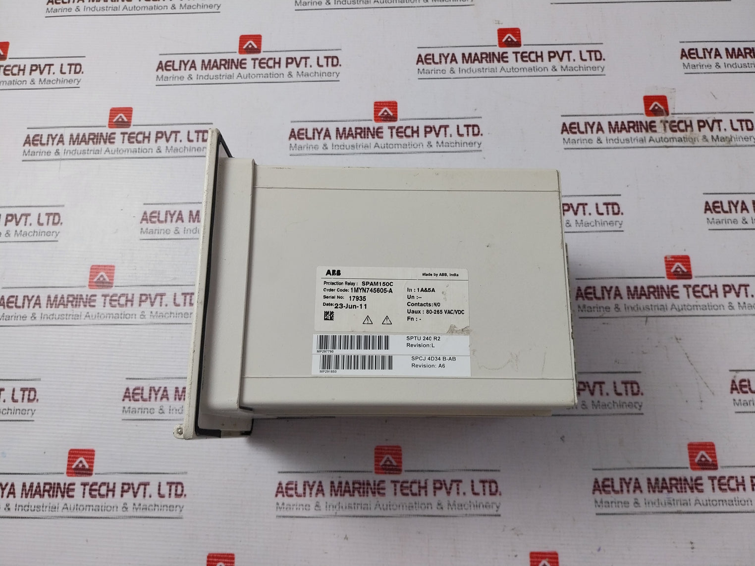 Abb Spam 150 C Motor Protection Relay 1Myn745605-a Sptu 240 R2 80-265Vac/Vdc
