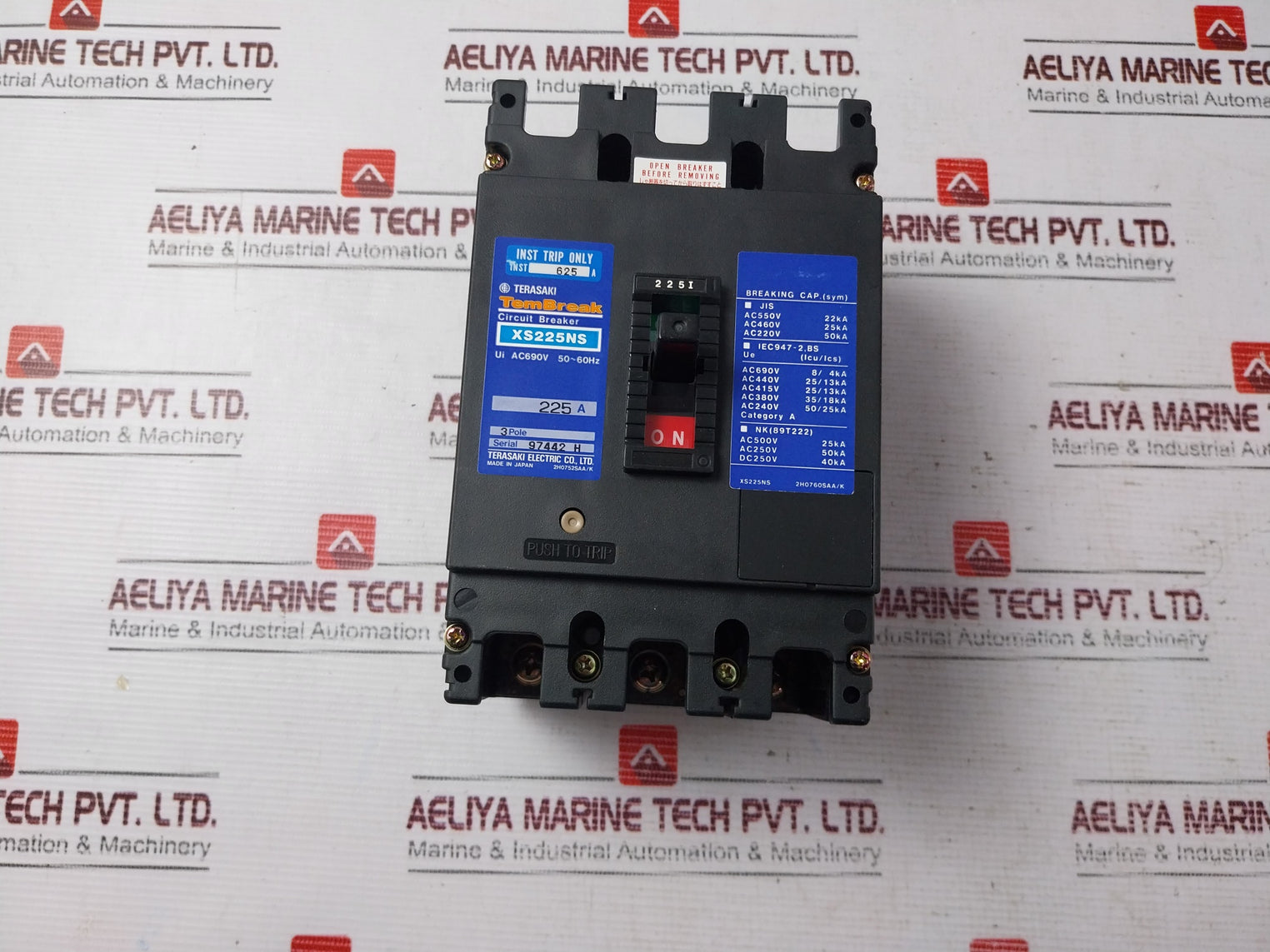 Terasaki Xs225ns Circuit Breaker 225a 2h0752saa/k, 2h0760saa/k