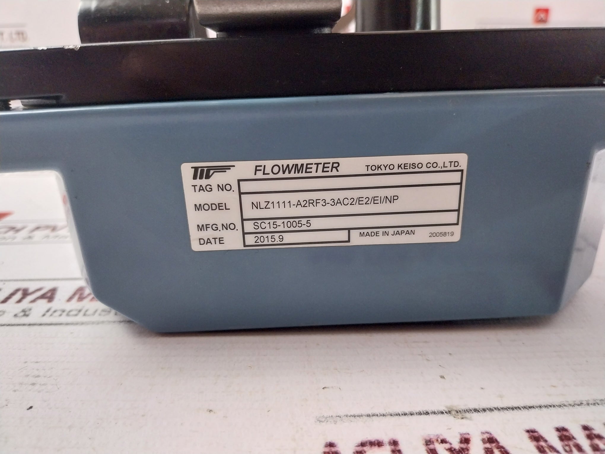 Tokyo Keiso Nlz1000/../ei Flowmeter 28v