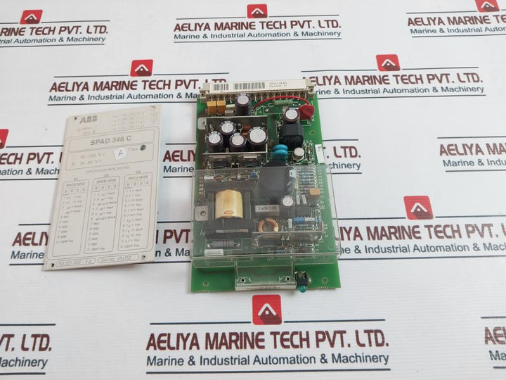 Abb Spad 346 C-fa Microcomputer Protection Device 18…80V 60Hz