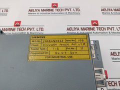 Siemens 7Sj8031-5Eb90-1Fq0/Cc Overcurrent Protection Relay 100V-125V