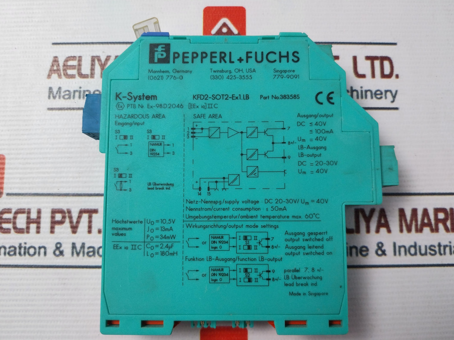 Pepperl+Fuchs Kfd2-sot2-ex1.Lb Switch Amplifier