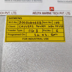 Siemens Argus 7Sr2102-1Aa21-0Ca0/Bb Overcurrent Relay