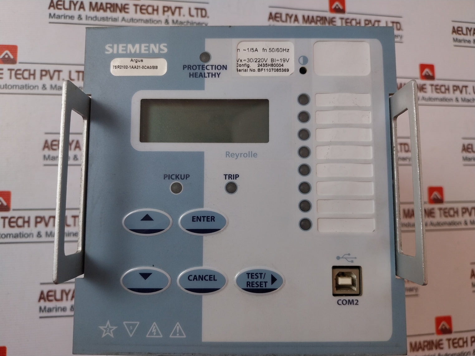 Siemens Argus 7Sr2102-1Aa21-0Ca0/Bb Overcurrent Relay