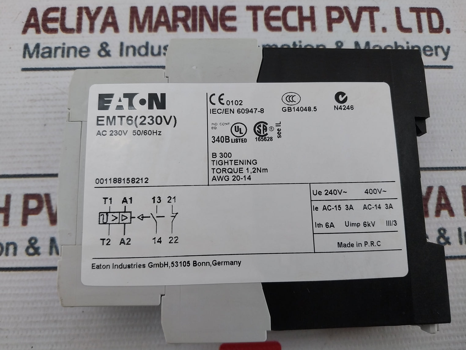 Eaton Emt6 (230V) Overload Relay Ac 230V 50/60Hz