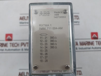 Abb Rxtma 1 Resistor Unit For Rxmvb4 Trip Relay