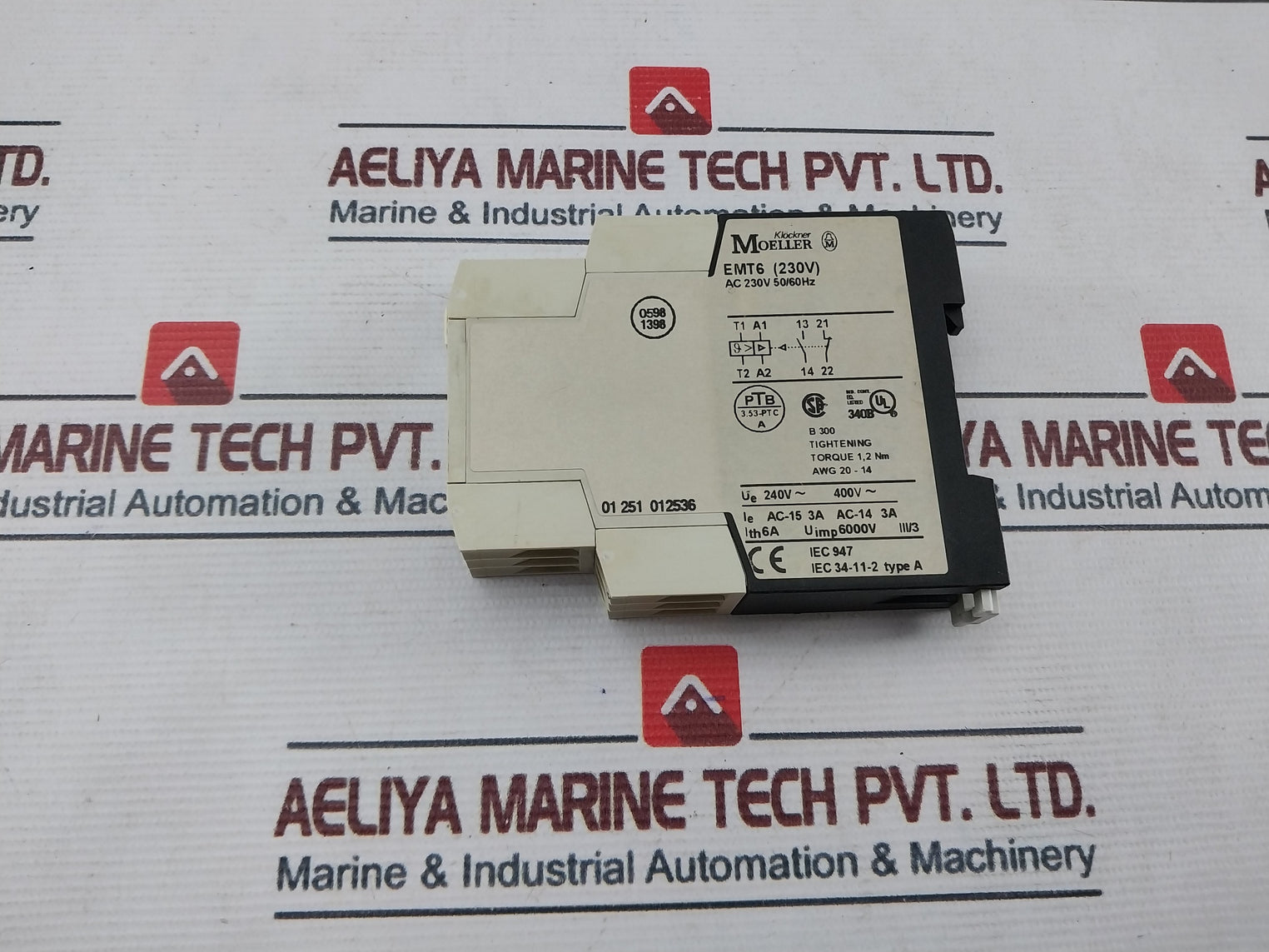 Klockner Moeller Emt6 (230V) Thermistor Overload Relay Ac-15 3A Ac-14 3A