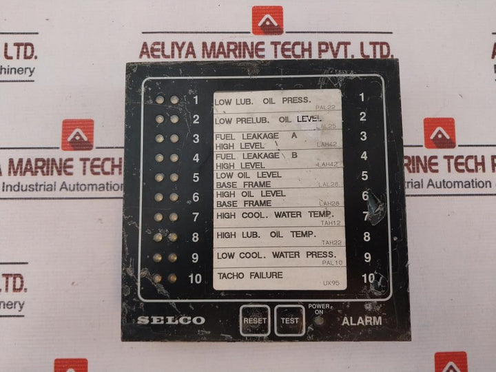 Selco M1000-24-10S Alarm Panel 24Volt