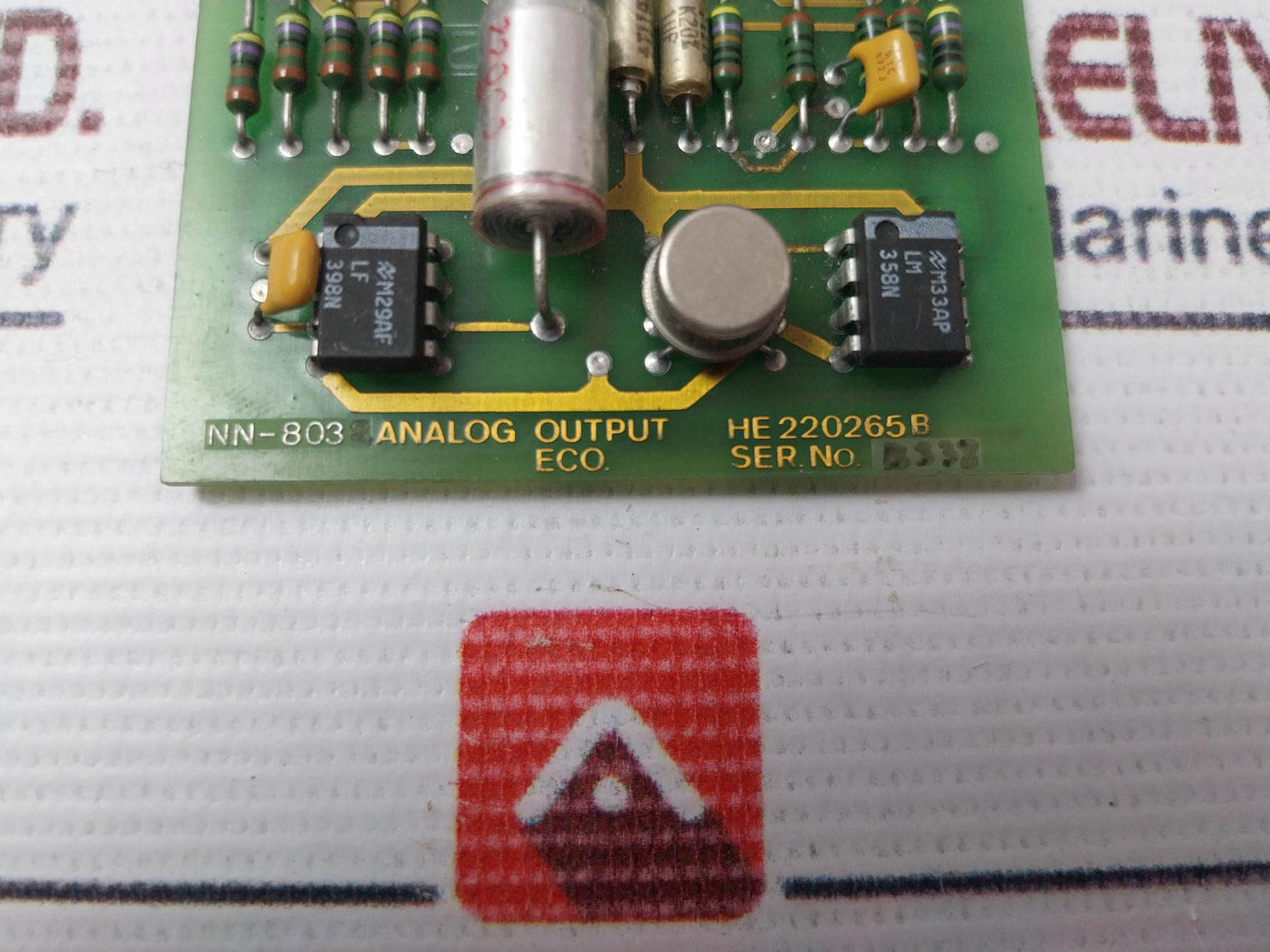 Norcontrol Nn-8032 Analog Output Adaptor He220265B