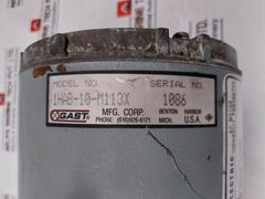 Gast 1Hab-10-m113X Piston Air Compressor