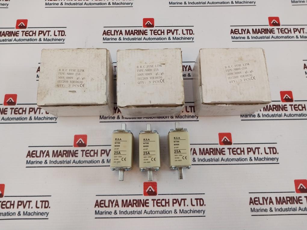 E.I.A Nt00 Nh00 Fuselink 25A 500V~120Ka