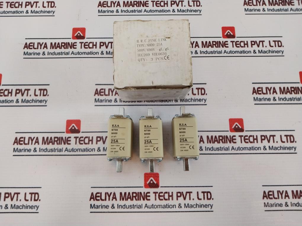 E.I.A Nt00 Nh00 Fuselink 25A 500V~120Ka