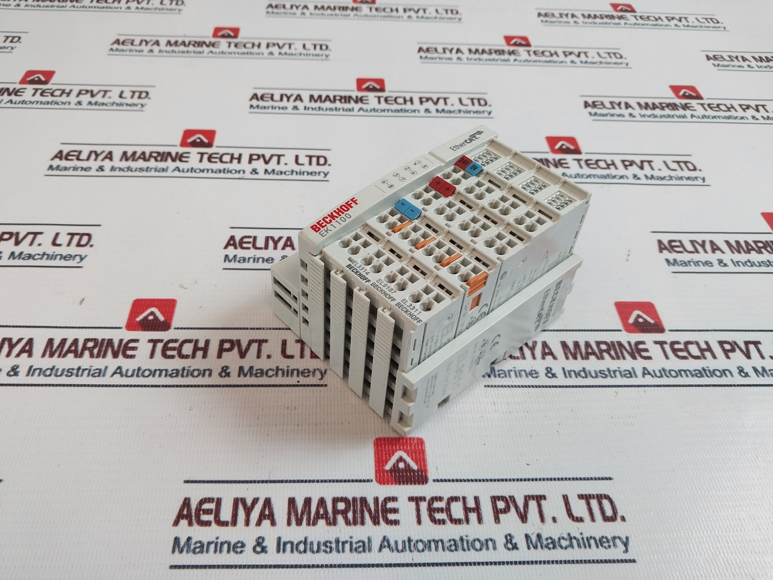 Beckhoff Ek1100 Ethercat Coupler W/ Terminal Modules El3314,El9187,El3311,El9011