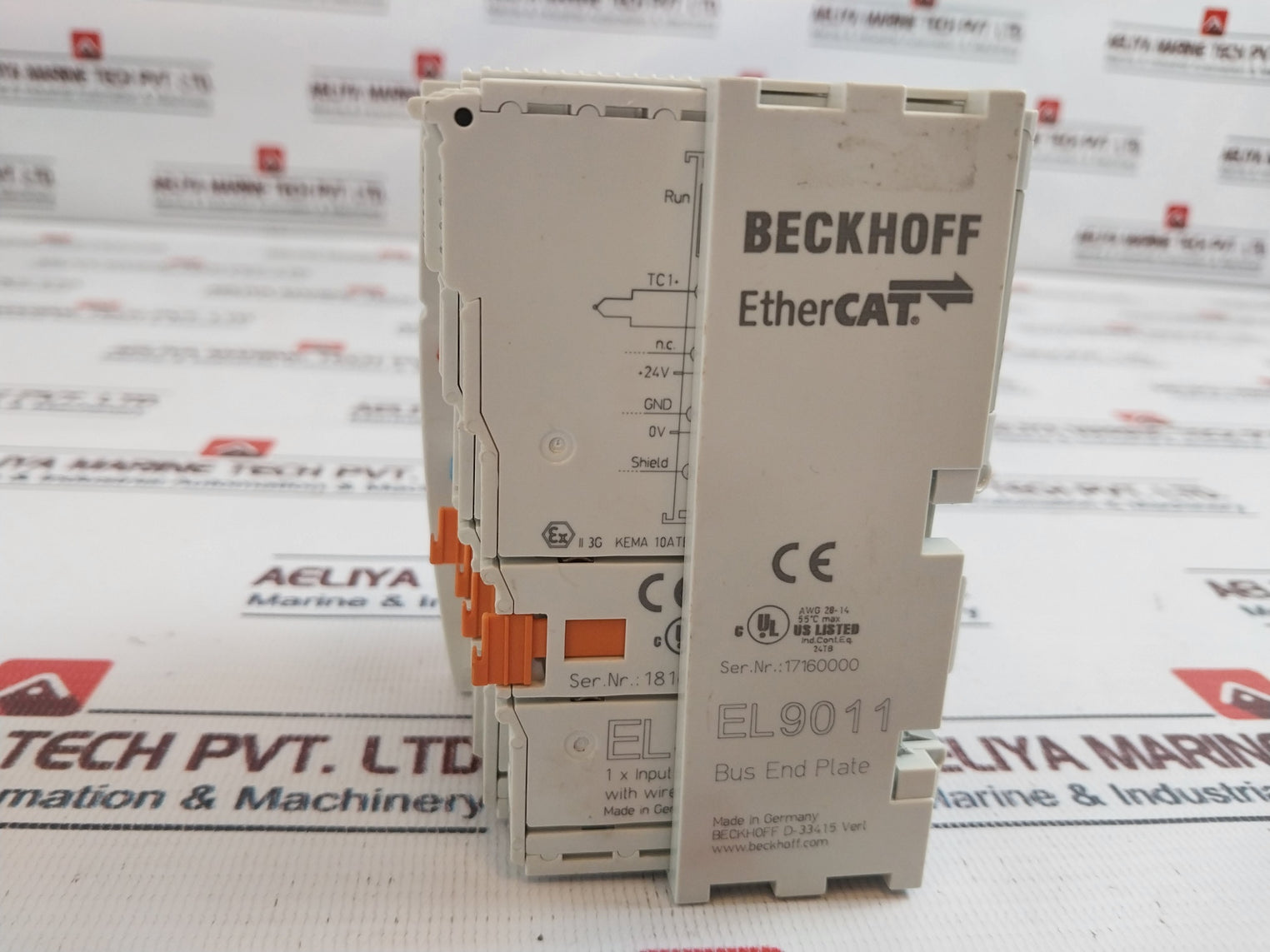 Beckhoff Ek1100 Ethercat Coupler W/ Terminal Modules El3314,El9187,El3311,El9011