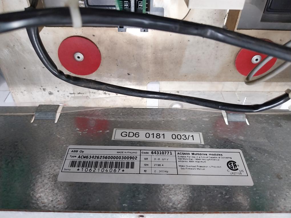 Abb Acw6441390600003300902 Acs600 Multidrive Module 64310771 2196 A/1156 A