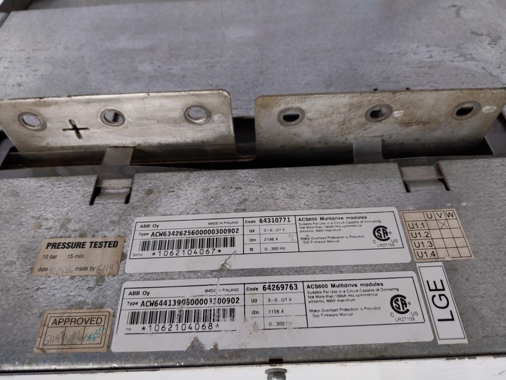 Abb Acw6441390600003300902 Acs600 Multidrive Module 64310771 2196 A/1156 A