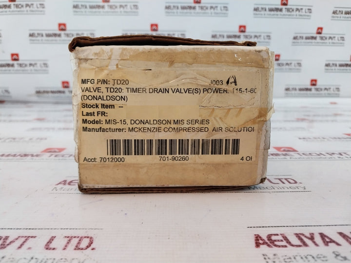 Jorc 2623 Timer Drain Valve 24-240V Ac/Dc 50/60Hz 115V Ac
