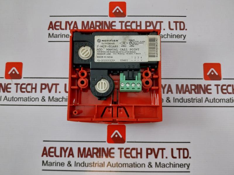 Honeywell Notifier F-mcp-glass Addressable Manual Callpoint A-000000375 15 40i