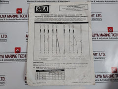 Dbi Sala 1240706 Shock-absorbing Cable Lanyard Snap Hook Anchor And Harness Connector 6Ft Length