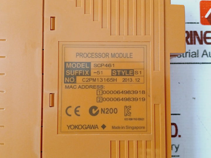 Yokogawa Scp461-51 S1 Processor Module
