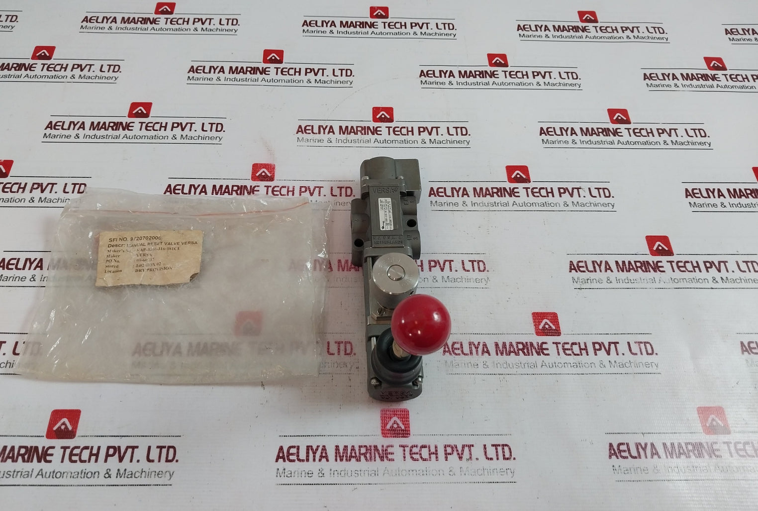 Versa Vap-3301-316-181ce Manual Reset Valve 55-200 Psig/3.8-14 Bar