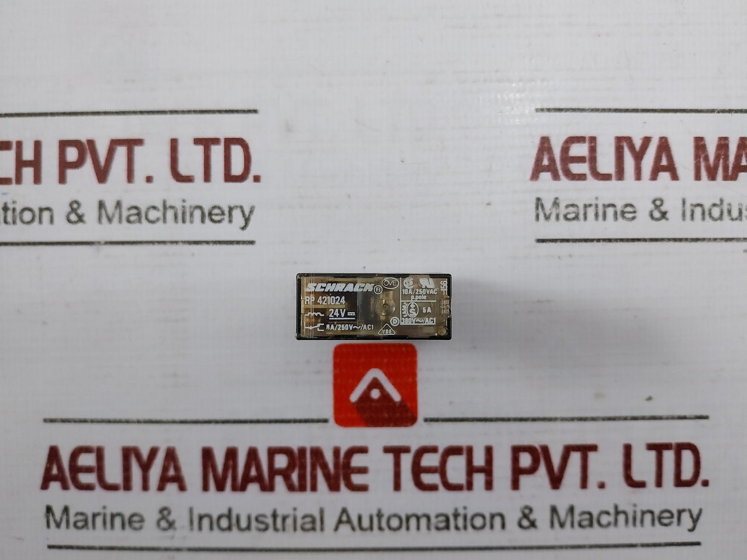 Schrack Rp 421024 Orange Relay Module 24V Dc 8A/250V Spdt Single Pole 10A
