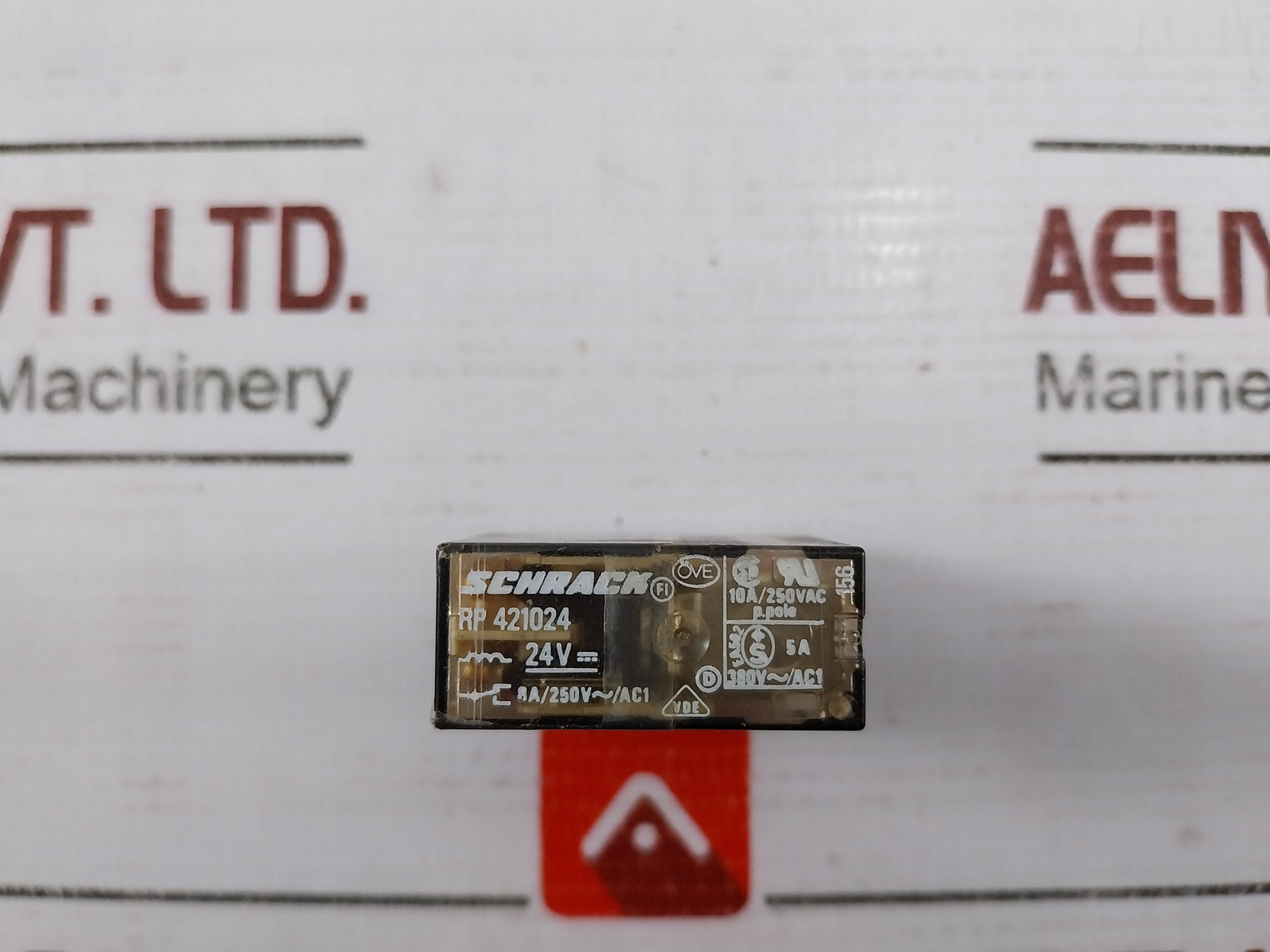 Schrack Rp 421024 Orange Relay Module 24V Dc 8A/250V Spdt Single Pole 10A