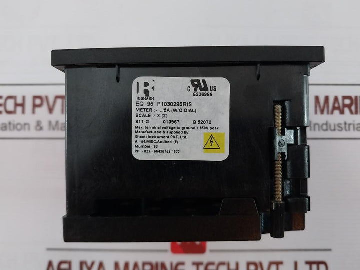 Rishabh Eq 96 Ampere Meter -50/100 A P1030295Ris E236986 Sacc-27077812
