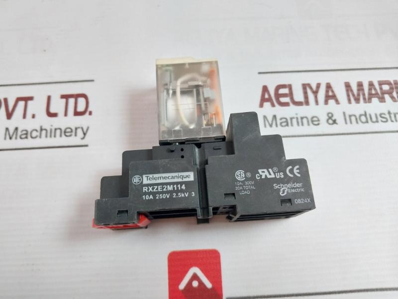 Telemecanique Rxm2Ab2P7 Miniature Plug-in Relay 12A/250 Vac 230V 50/60Hz