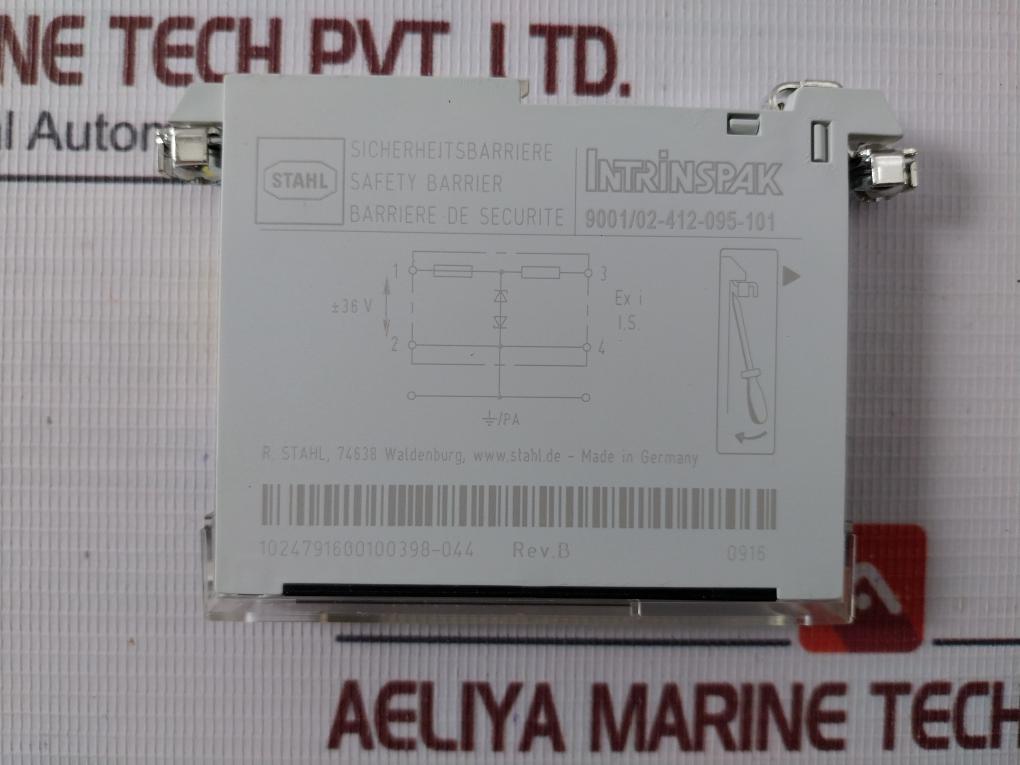 Stahl 9001/02-412-095-101 Single-channel Safety Barriers 253V 12-ga4Bo-0540X