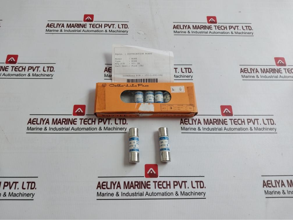 Lot Of 5X Cello-lite Fuse Uc1 1T2-1-000-06Q 250V Acl50 A.C. 500V D.C. 250V