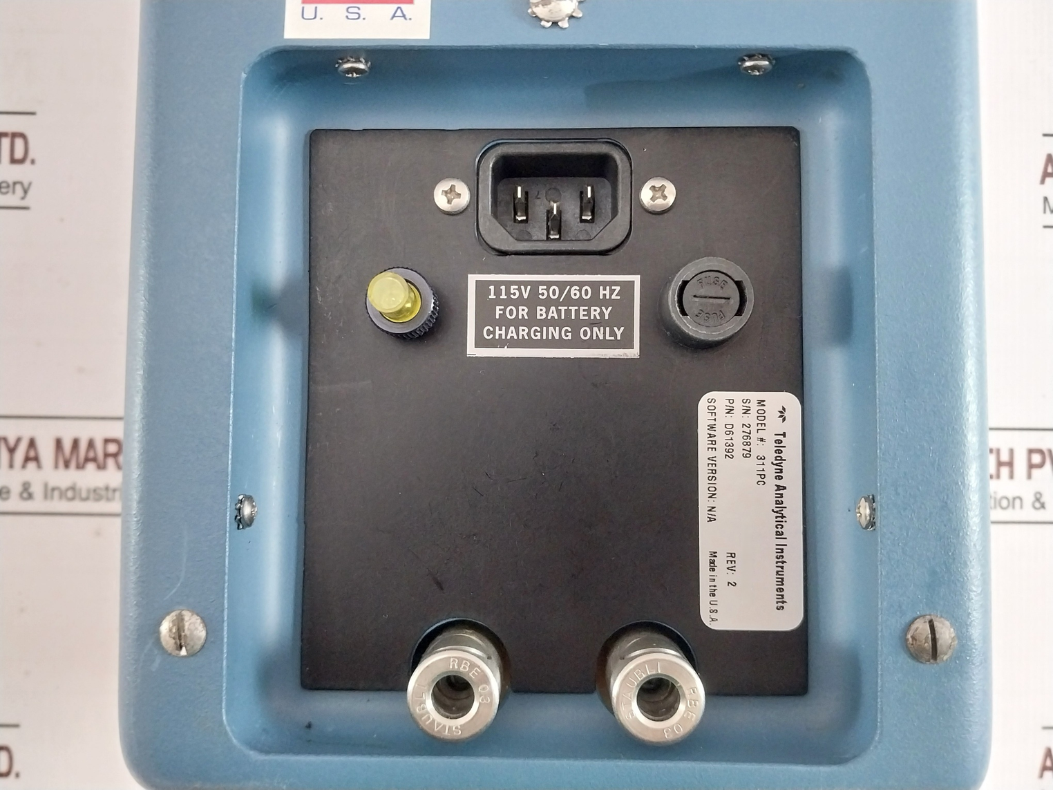 Teledyne 311Pc Portable Percent Oxygen Analyzer Set Rev 2 100–240 Vac 50/60 Hz