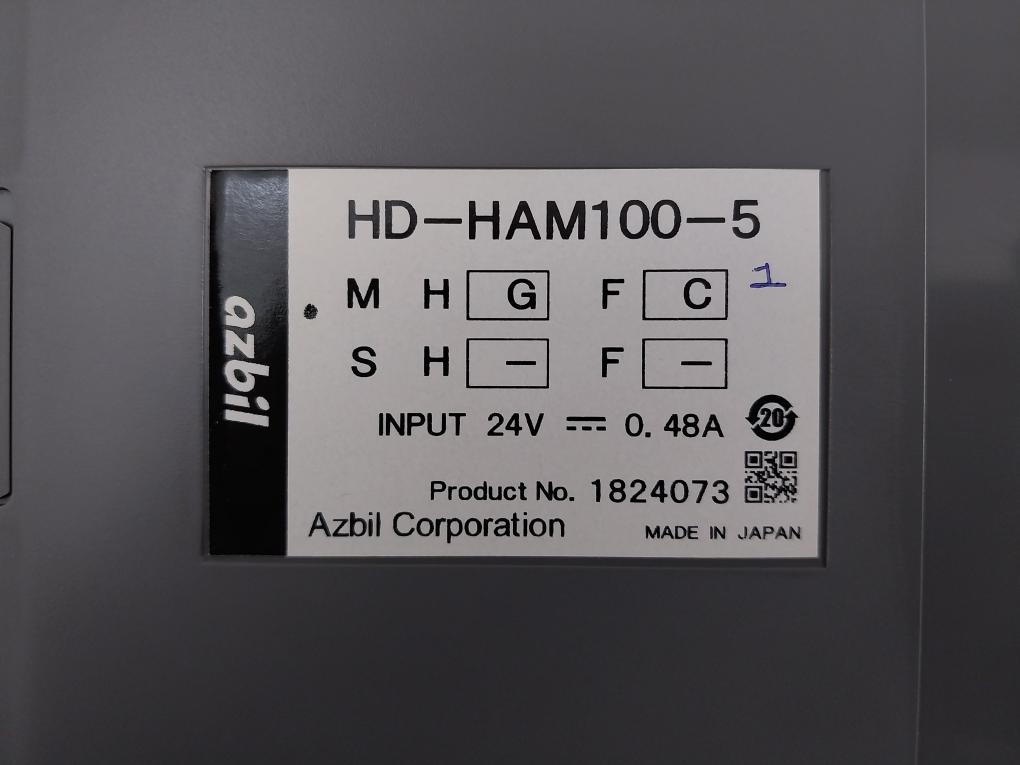 Azbil Hd-ham100-5 I/O Module System With Cabling Set 24V 0.48A Has-rsl60