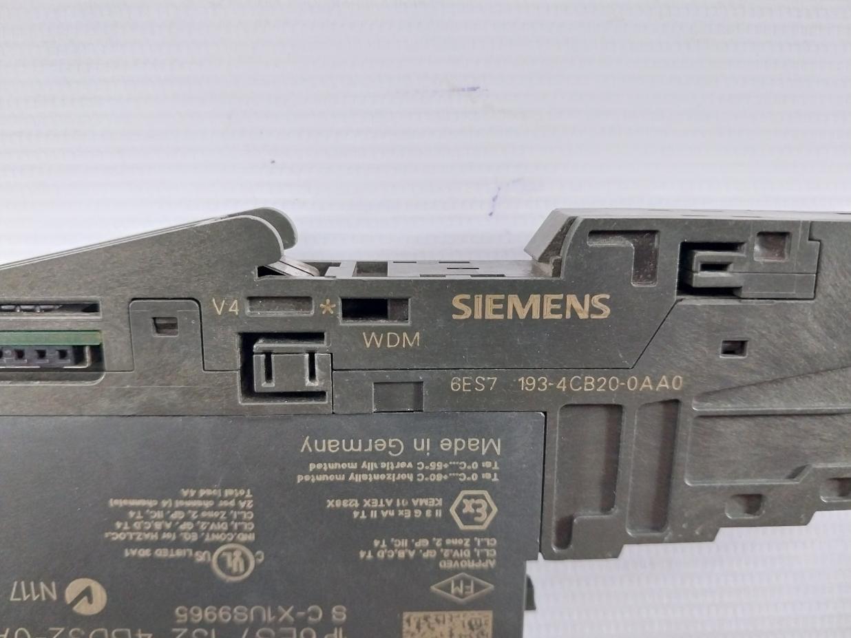 Siemens 6Es7 132-4Bd32-0Aa0 Simatic S7 Digital Input Electronic Module Assy 4A